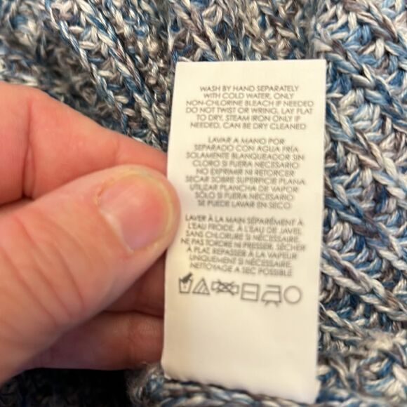 Cabi blue multicolored sleeveless long vest/sweater Size S EUC - Picture 11 of 11